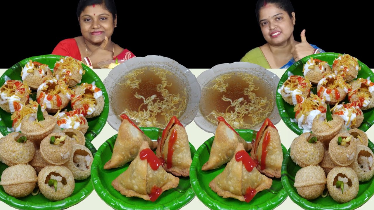 FUCHKA SAMOSA DAHI PURI EATING CHALLENGE || PANIPURI EATING CHALLENGE || food family & more
