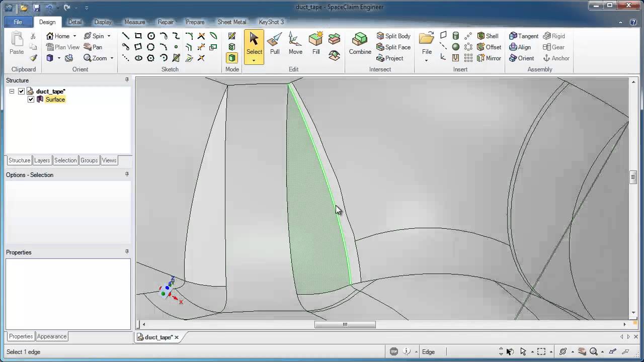SpaceClaim demo video of the week - Advanced Surface Repair Techniques