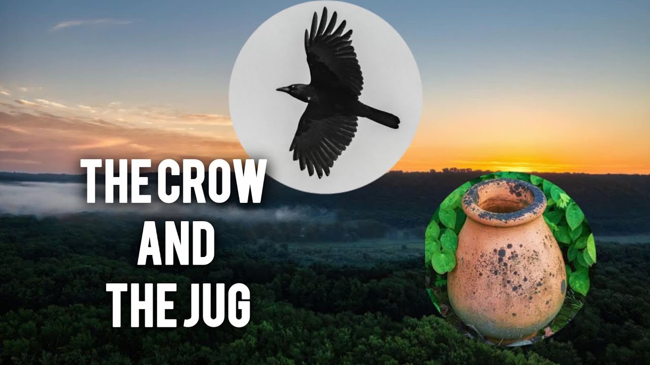 The Crow and the jug | Aesop’s Fable | A Moral Story