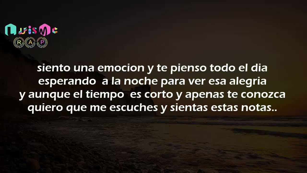 Te conoci y luego Todo cambio // letra de rap romantico uso libre
