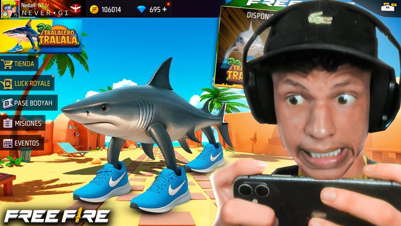 TESTEI A SALA DOS BRAINROTS NO FREE FIRE KKKKKKKKKK!