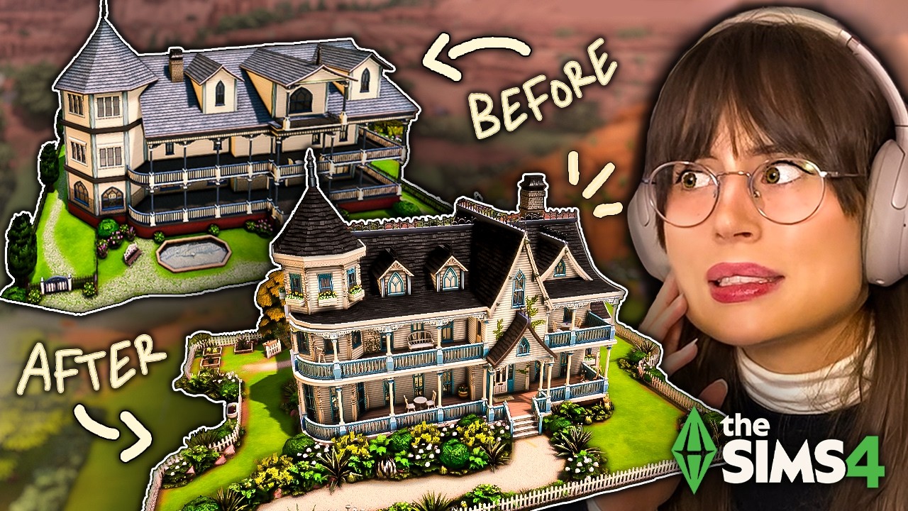 I Tried to Renovate The Weirdest House in The Sims 4