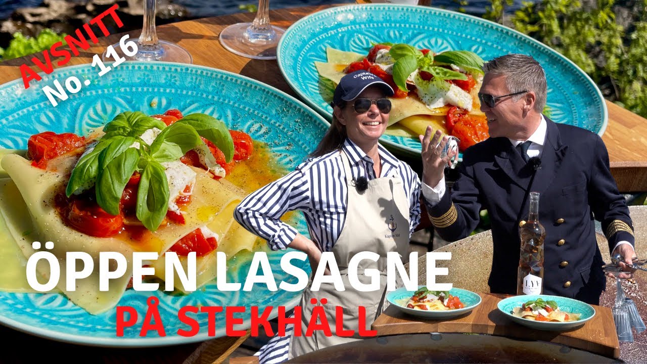 Öppen lasagne med Kamerakvinnan I Kapten Mat I No. 116