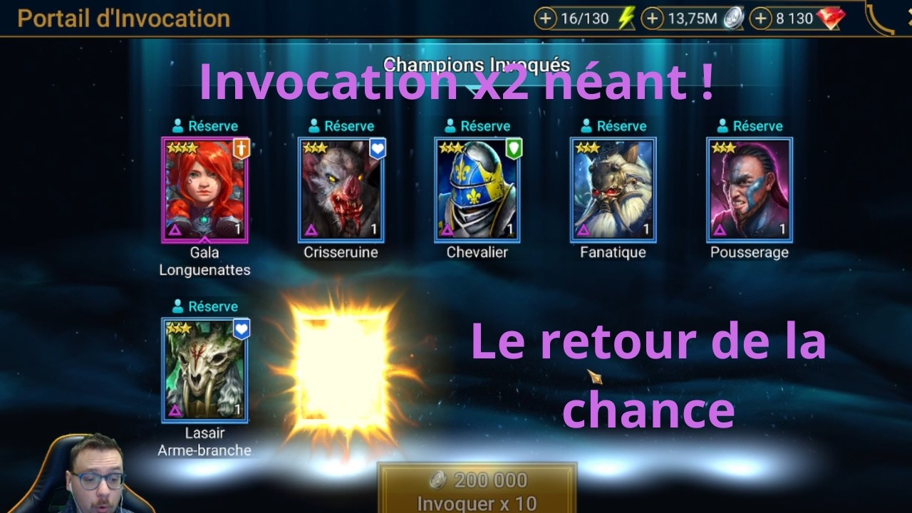 J'ouvre tout pour le x2 Néant ! Enorme CHANCE !