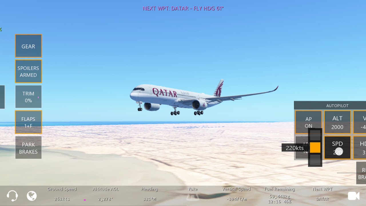 أساسيات الهبوط في infinite flight