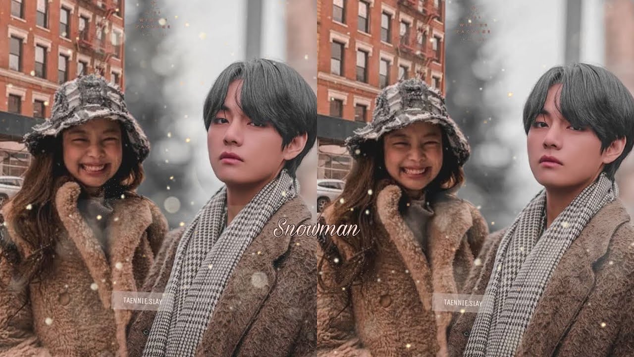 ☃️Taennie☃️Jennie (blackpink) & Taehyung (bts) • snowman • [fmv]