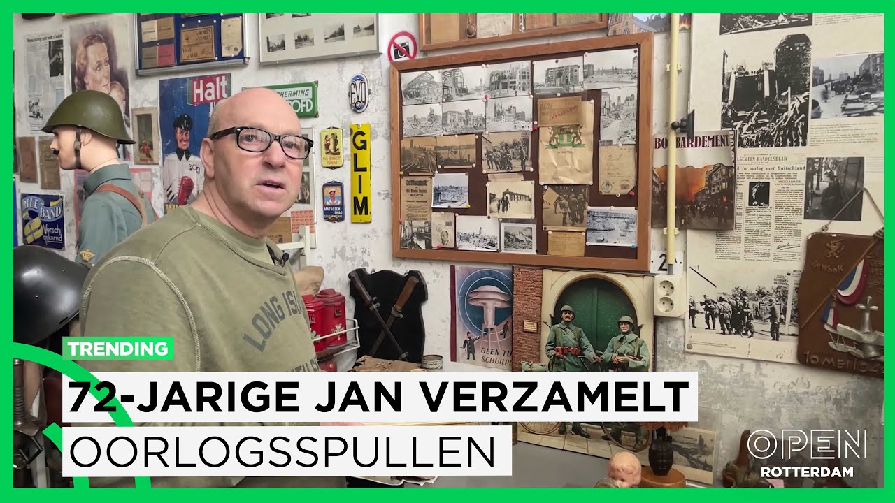 Rotterdamse Jan (72) verzamelt oorlogsspullen: ‘Soort uitstel van executie’ | TRENDING