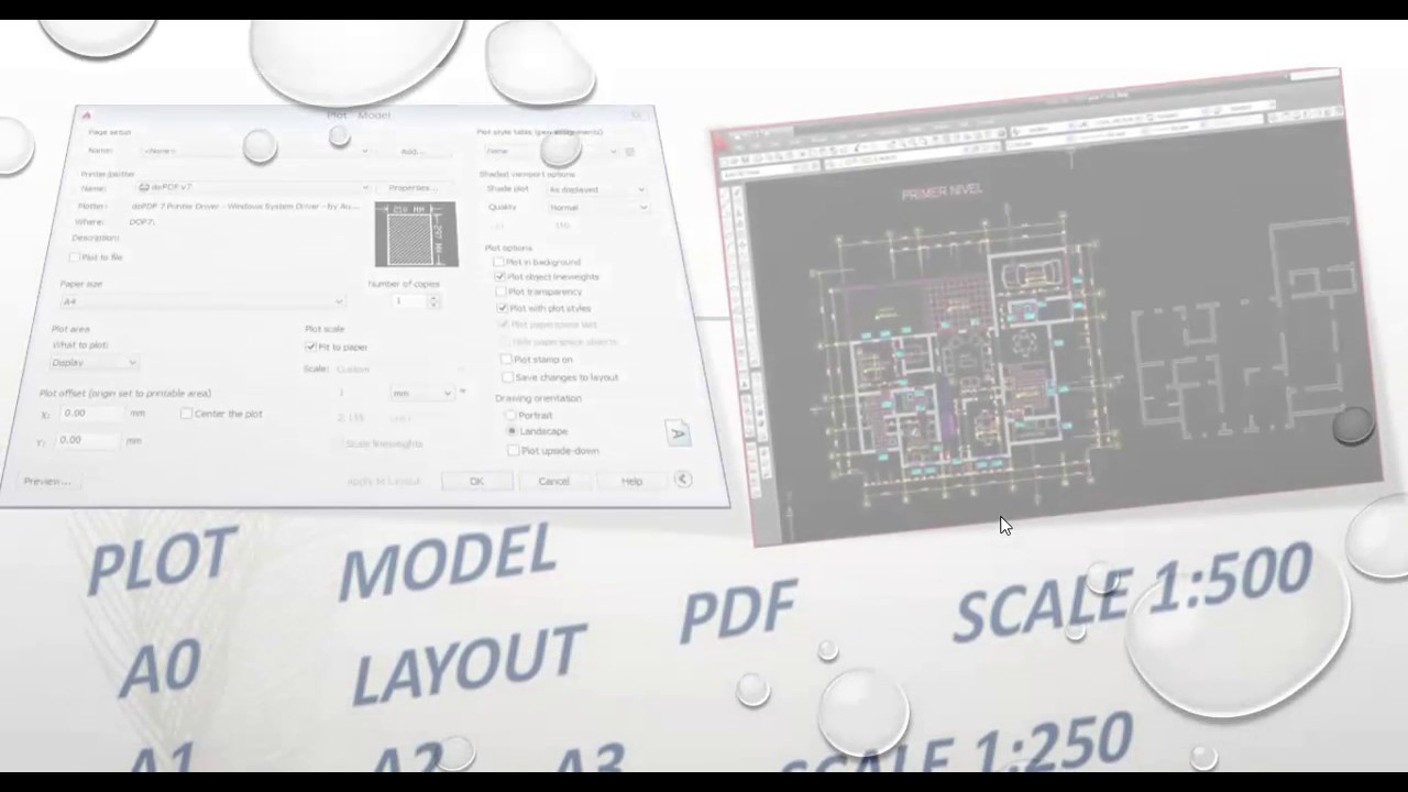 تقسيم مشروع عن طريق اللاى اوت Creating Layouts and Viewports