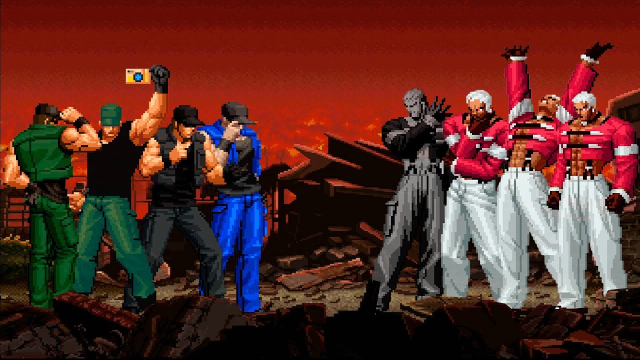 [KOF Mugen] Clark Still Team vs Yashiro Nanakase Team