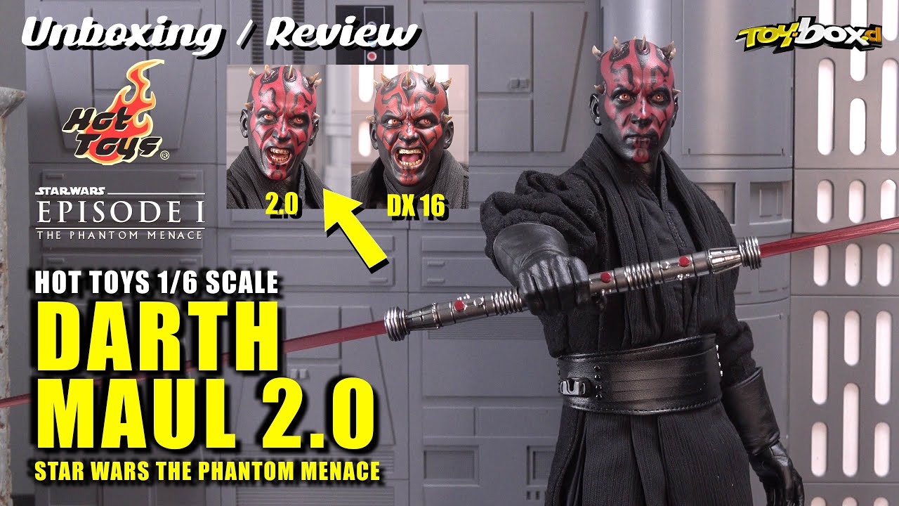 HOT TOYS DARTH MAUL (2.0) Star Wars The Phantom Menace 1/6 Scale Unboxing & Review