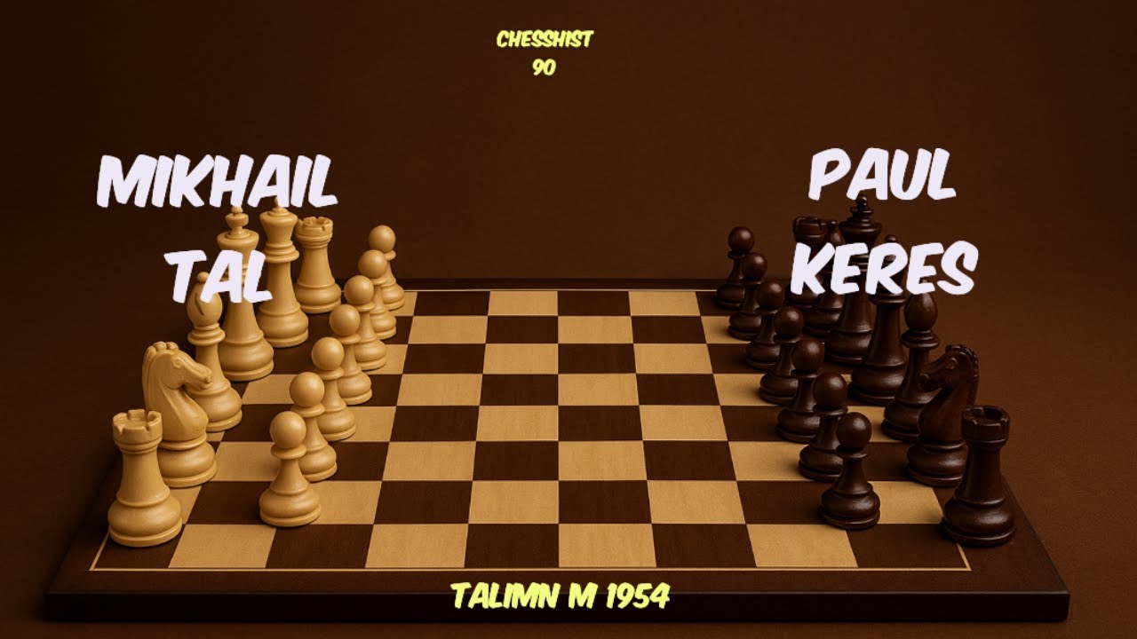 Mikhail Tal vs Paul keres (Talimn M 1954) #chess