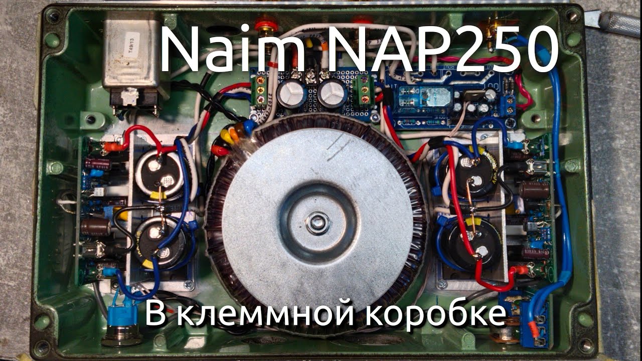 Naim NAP250 в клеммной коробке