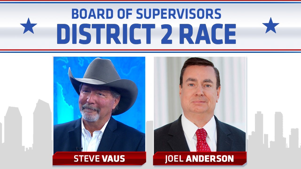 San Diego County Supervisors District 1 race: Steve Vaus v. Joel Anderson
