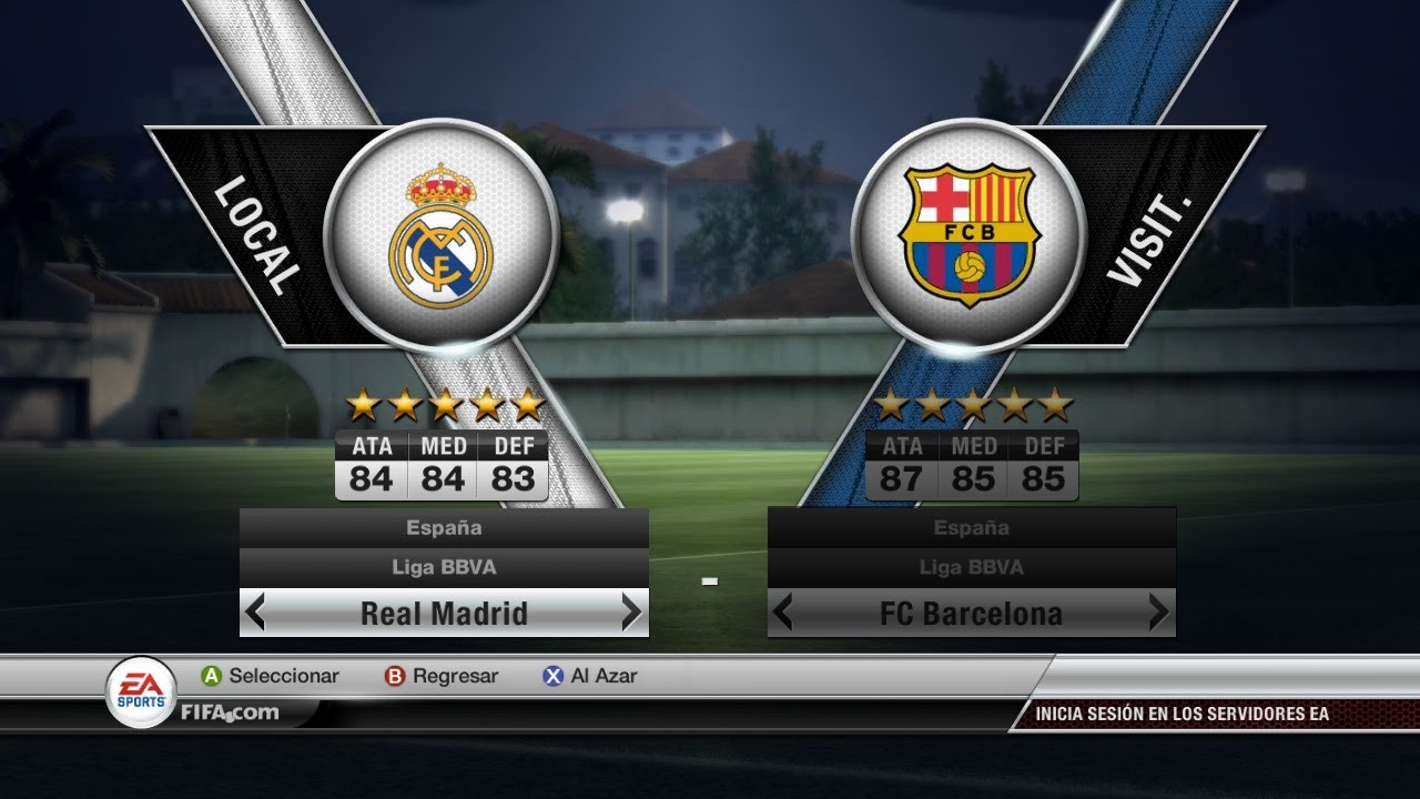 Real Madrid vs. Barcelona (FIFA 12).