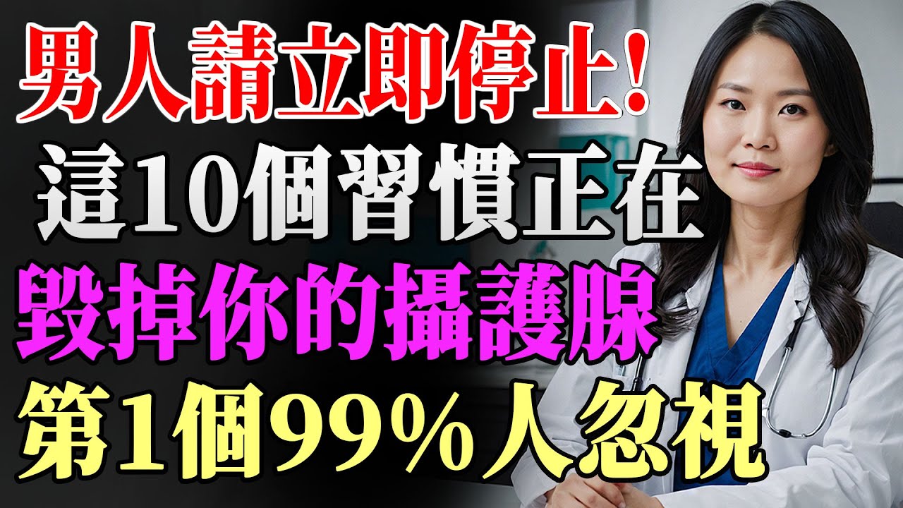 泌尿科醫師警告：這壞習慣讓前列腺肥大惡化，男人必戒10項，第1名90%人天天做卻不知！