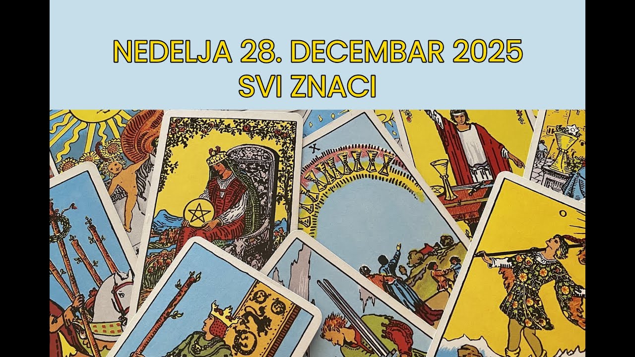 NEDELJA 28. DECEMBAR 2025 | SVI ZNACI | DNEVNO TAROT OTVARANJE