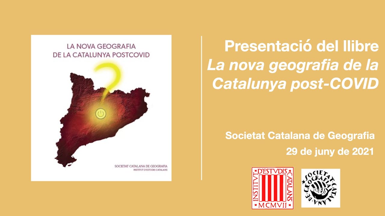 Presentació del llibre La nova geografia de la Catalunya post-COVID