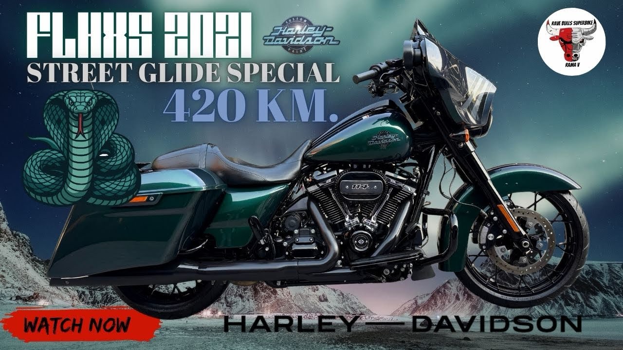 #รีวิวฮาร์เล่ย์ HD FLHXS STREET GLIDE SPECIAL รถปี2021 สีหายาก Snake Venom🐍 ไมล์ 420กม เท่านั้น!!!!