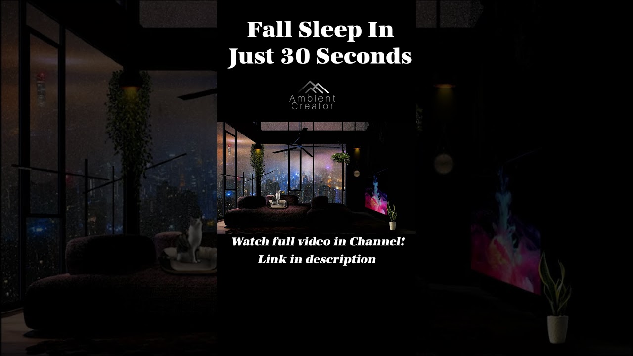 Fall Asleep In 30 Seconds | Rain Sounds For Sleeping | 