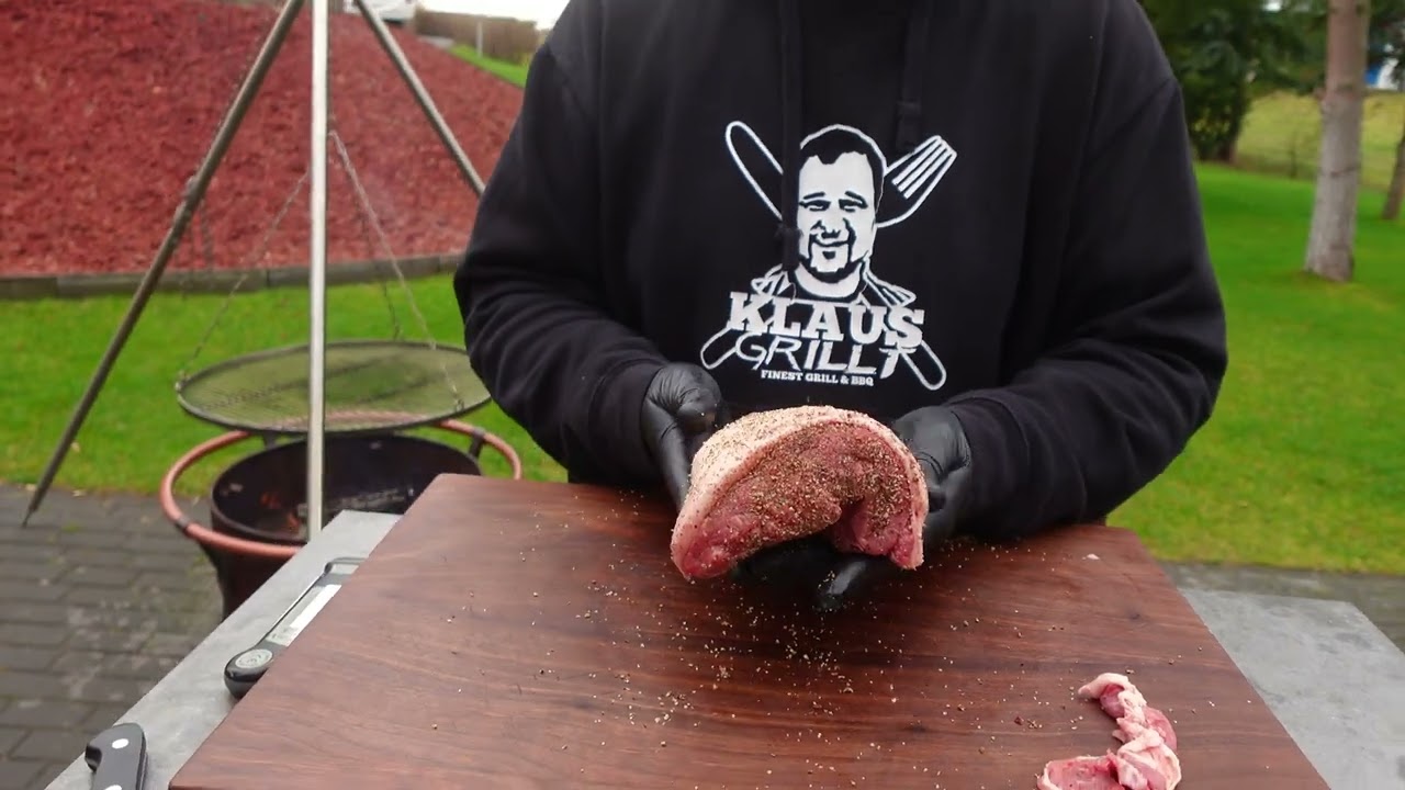Picanha vom Schwenkgrill - so grillst du auch dicke Brocken direkt über dem Feuer --- Klaus grillt