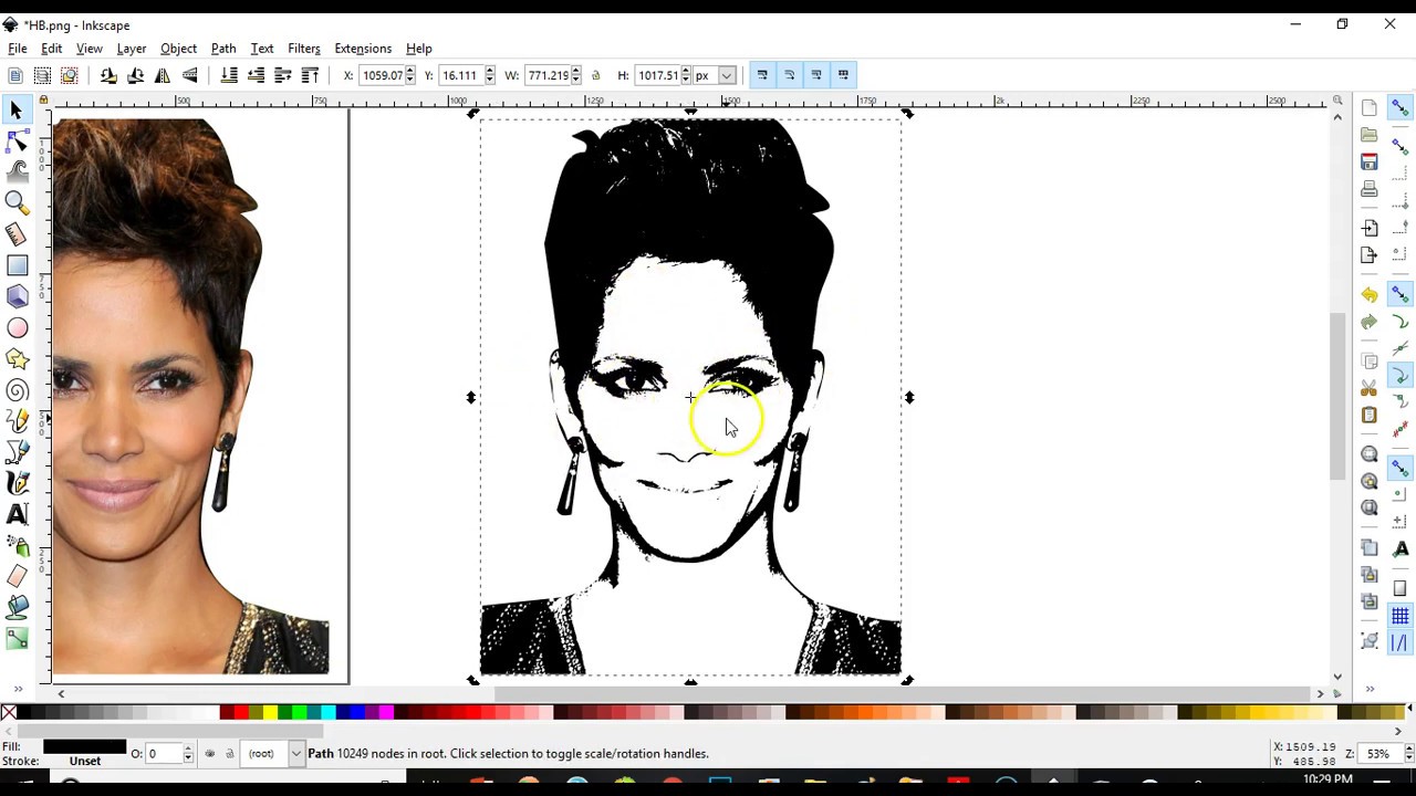 Inkscape - How to erase the background of a picture in Inkscape