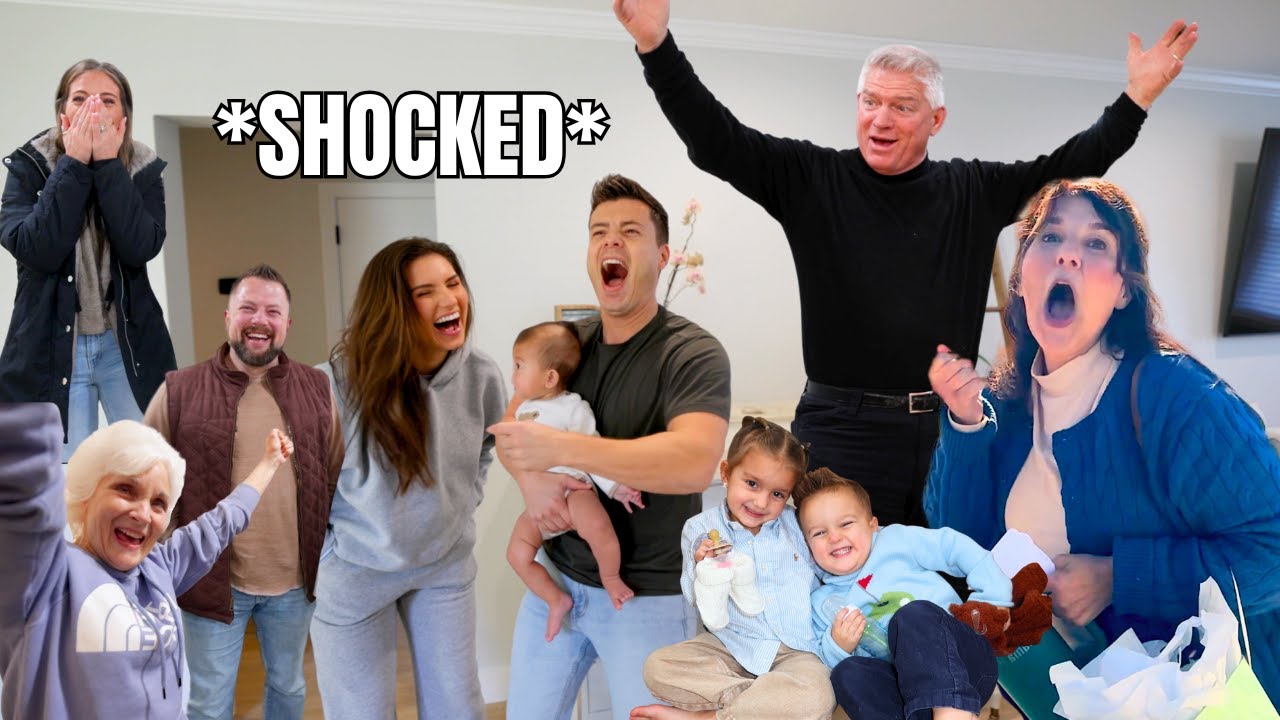 THE BEST REACTIONS! SURPRISING OUR FAMILY WITH BABY #3