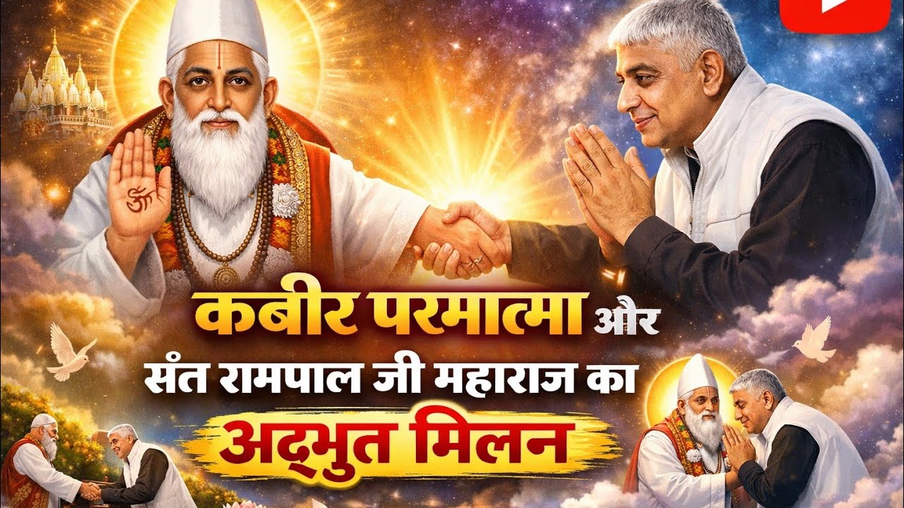 संत रामपाल जी महाराज को स्वयं पूर्ण परमात्मा कबीर साहेब आकर मिले #पूर्णपरमात्मा #kabirsaheb