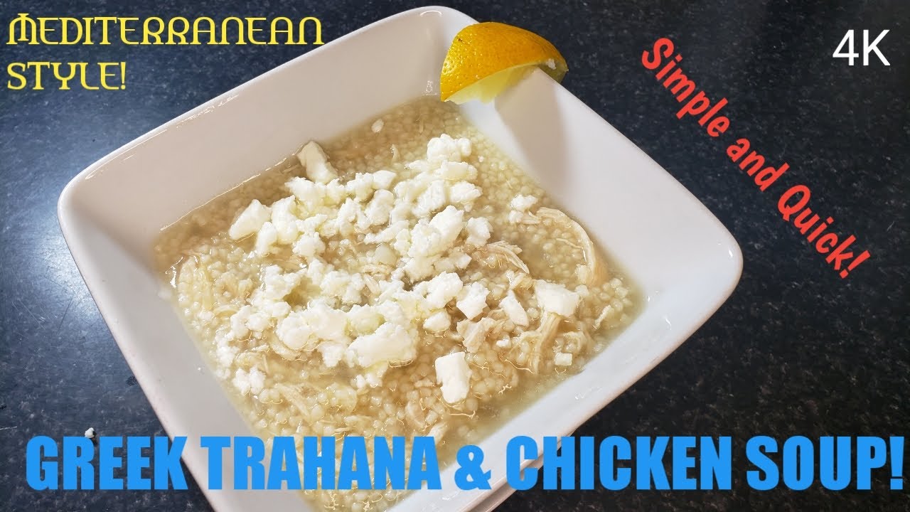 Simple Trahana Soup with Chicken! &Sigma;&omicron;ύ&pi;&alpha; &tau;&rho;&alpha;&chi;&alpha;&nu;ά &mu;&epsilon; &kappa;&omicron;&tau;ό&pi;&omicron;&upsilon;&lambda;&omicron;