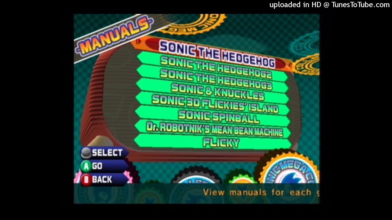 Sonic Mega Collection | Manual Menu Beat II - Prod. By DJ $apphire
