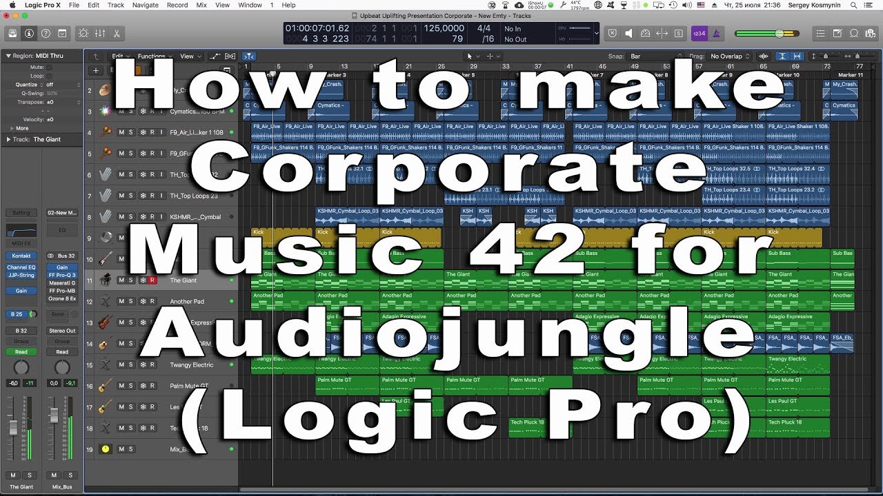 How to make Corporate Music 42 for Audiojungle (Logic Pro)