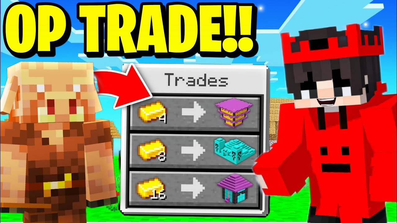 MINECRAFT BUT PIGLIN TRADE OP ITEMS