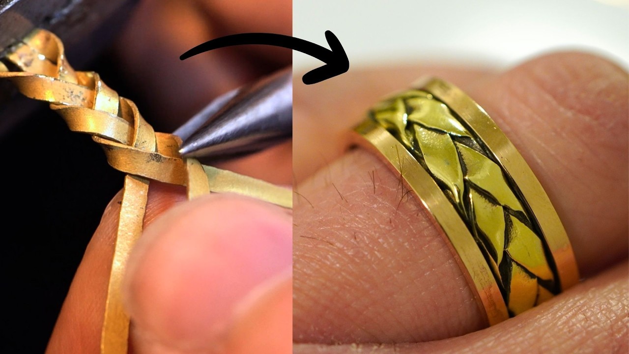 How to make a completely handmade ring from old copper.