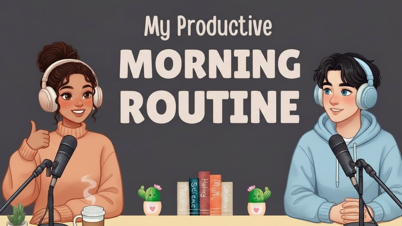 Morning Routine To Improve Your English | Easy English Podcast for Conversation Practice B1