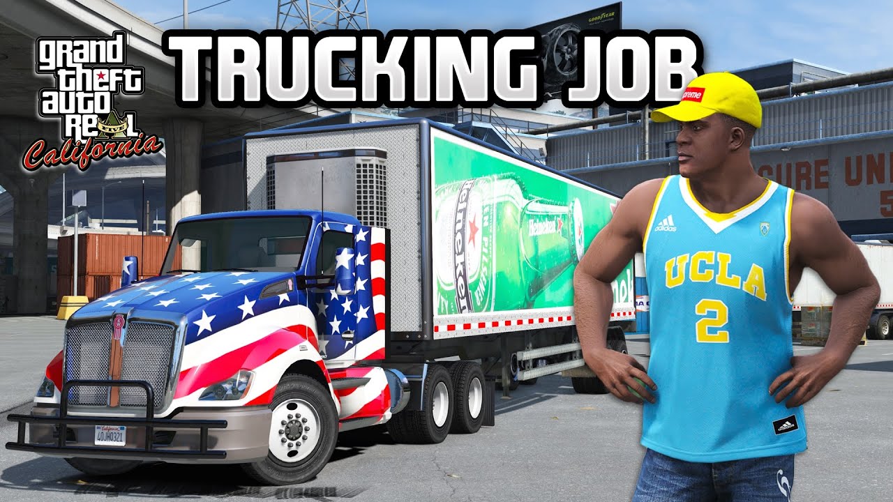 Real Life Trucking Job in GTA 5 | 5Real & LA Revo 2.0 Gameplay