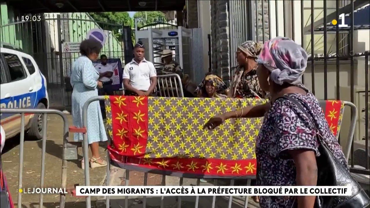 Camp des migrants : l'accès à la préfecture bloqué par le collectif