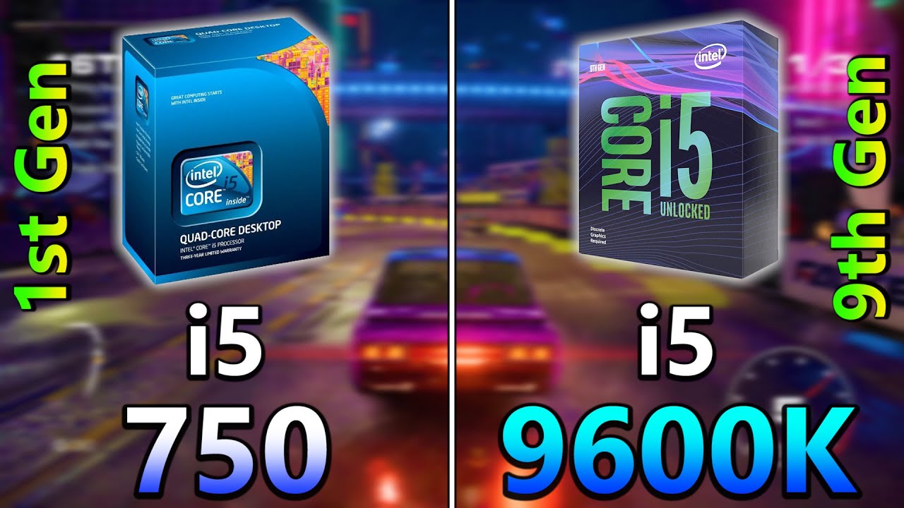 Core i5 750 (1st Gen) vs Core i5 9600K (9th Gen) | PC Gaming Benchmark Test