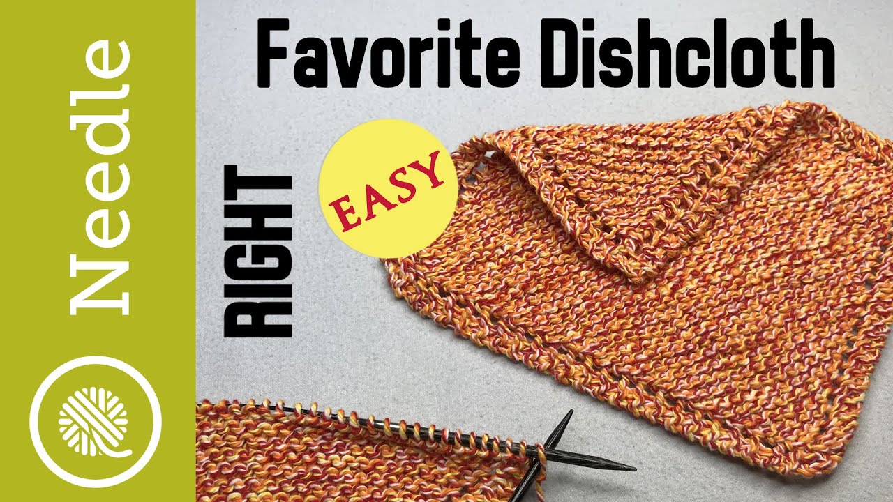 How to Knit | Grandma's Favorite Dishcloth - Beginner (Right Handed)