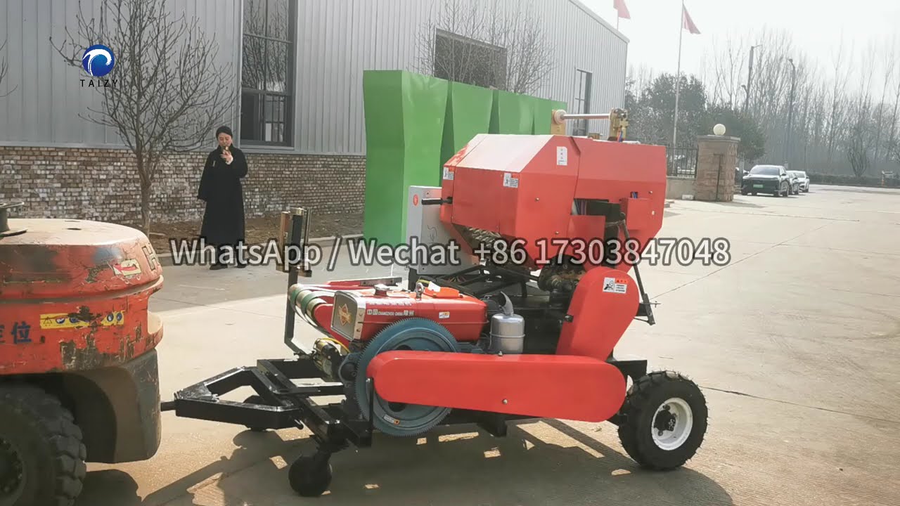 Silage Baling Wrapping Machine | Mobile Forage Baler Wrapper