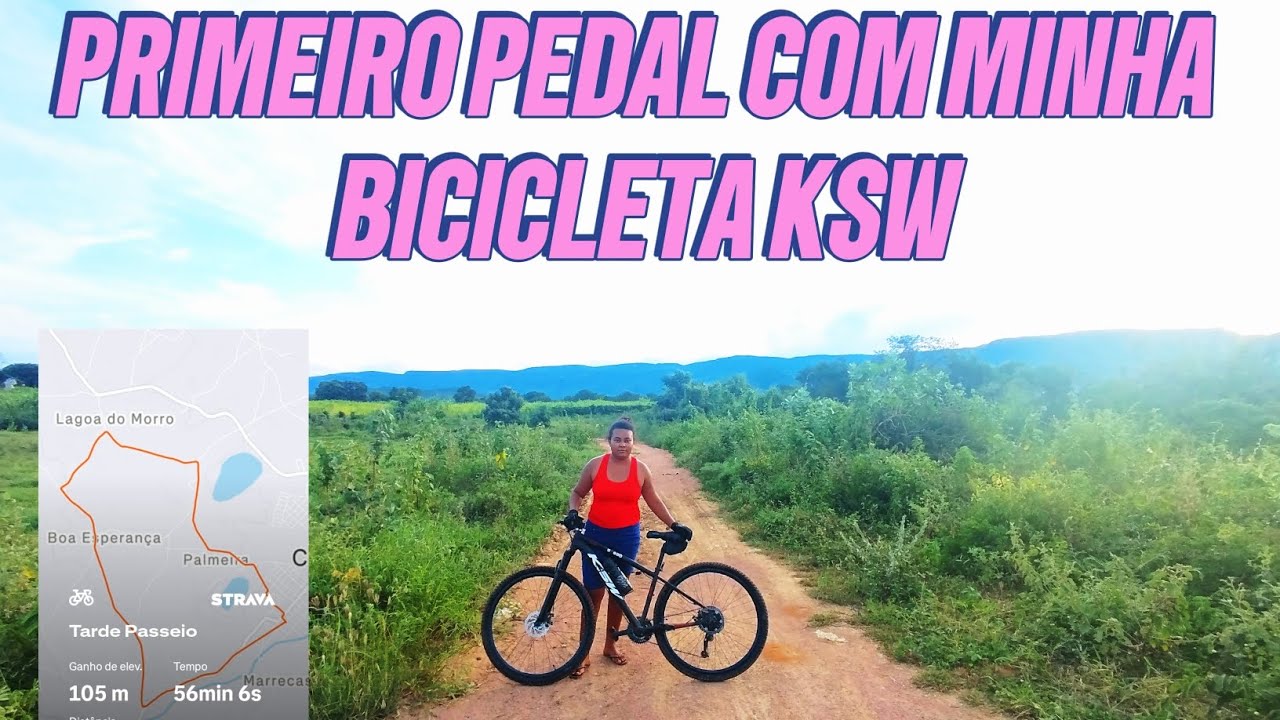 PRIMEIRO PEDAL COM MINHA BIKE KSW #ciclismo#bike#bicicleta 
