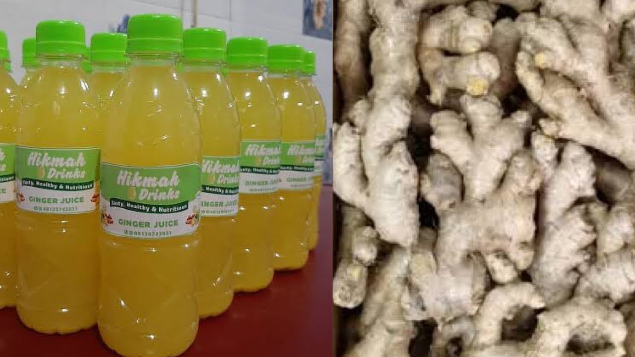 HOW TO MAKE GINGER JUICE FOR SALE | PRESERVATION | PACKAGING