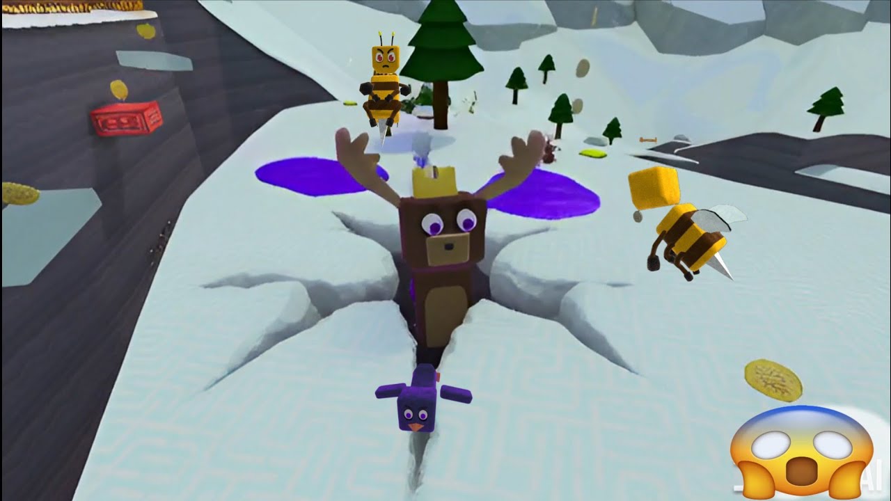 Snow valley Bugs and Glitches in super bear adventure 