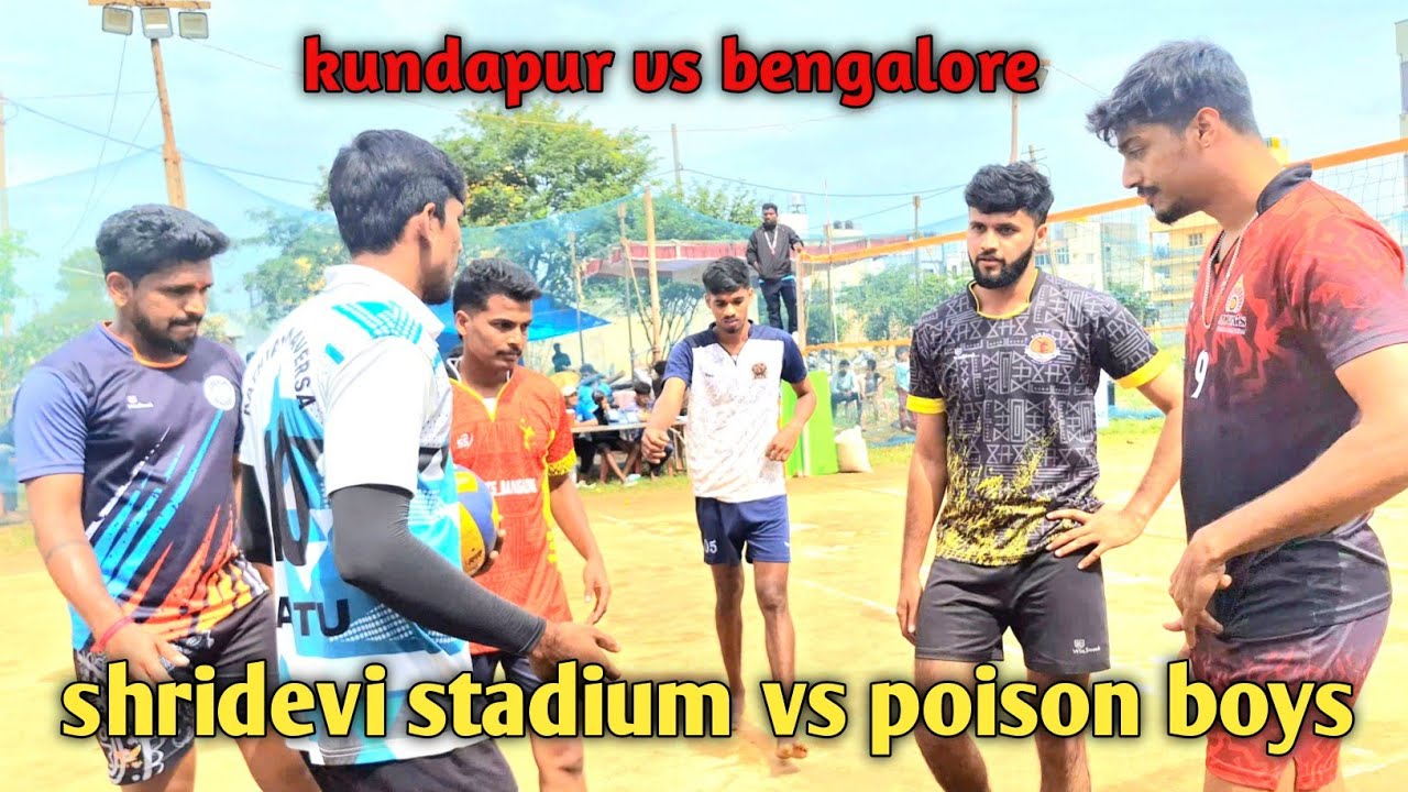 Poison Boys vs Shridevi Stadium Kundapur | Powerful Volleyball Match | Kumta Spikers