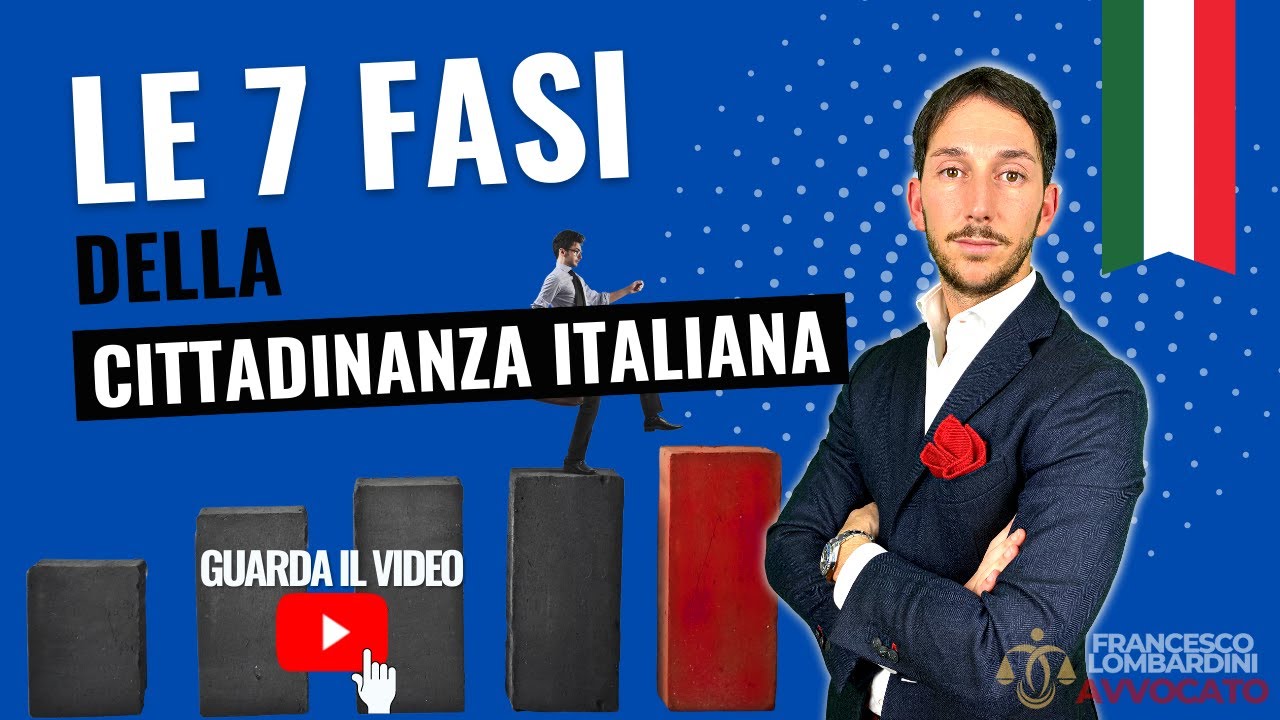 🔥 FASI CITTADINANZA ITALIANA 2025! Quali sono le 7 fasi della cittadinanza italiana?