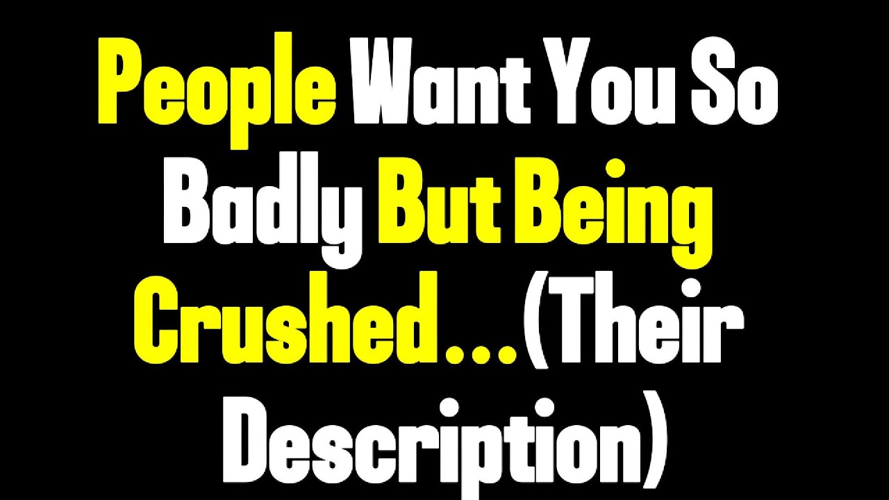 Angels Say People Want You Badly — But They’re Being Crushed by Their Own Feelings..