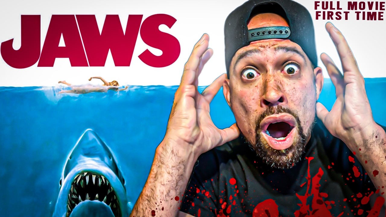 FIRST time EVER watching JAWS!!! I can't BELIEVE this ENDING,, Oh My WORD.....