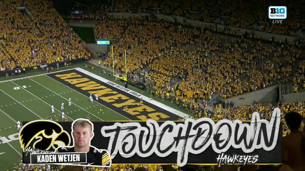 Kaden Wetjen's 95-YARD PUNT RETURN for the SCORE vs. UMass | Iowa Football