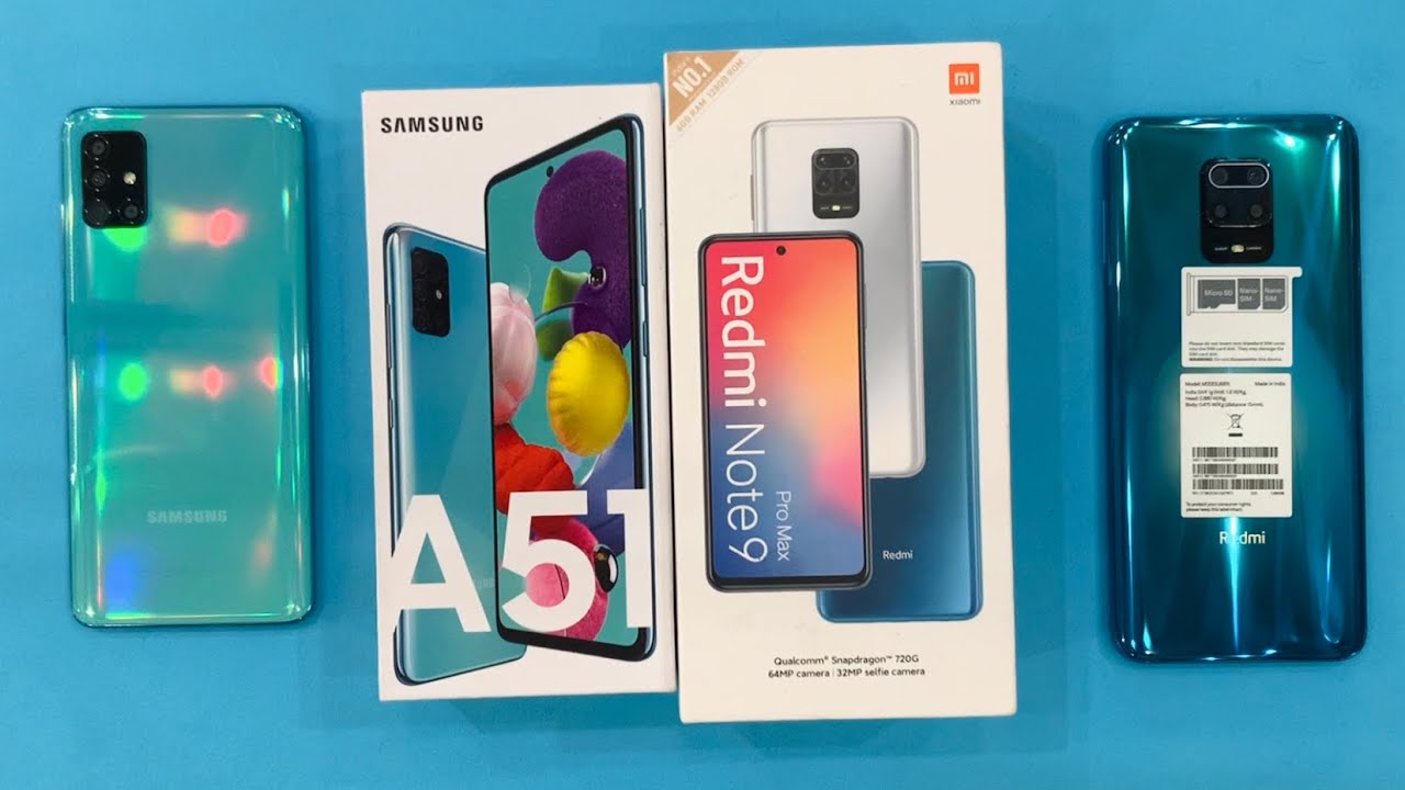 Samsung Galaxy A51 vs Xiaomi Redmi Note 9 Pro Max