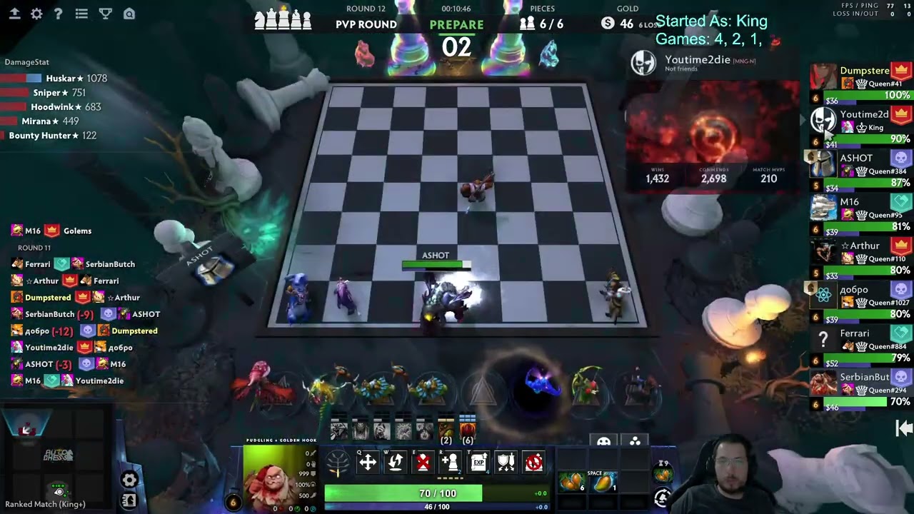 6 Beasts with Gyro T3! Dota Auto Chess Season 37!