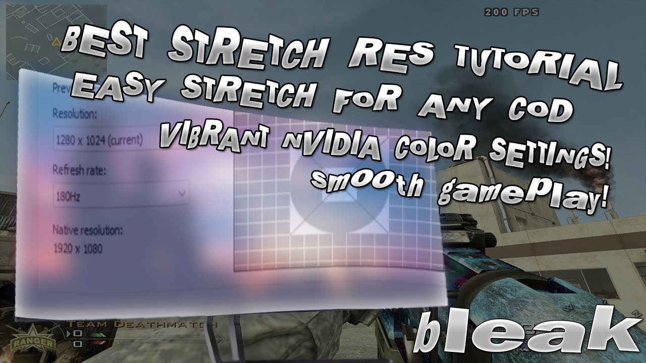 How To Get STRETCH-RES on ANY Call of Duty - BEST Resolutions & NVIDIA Color Settings!