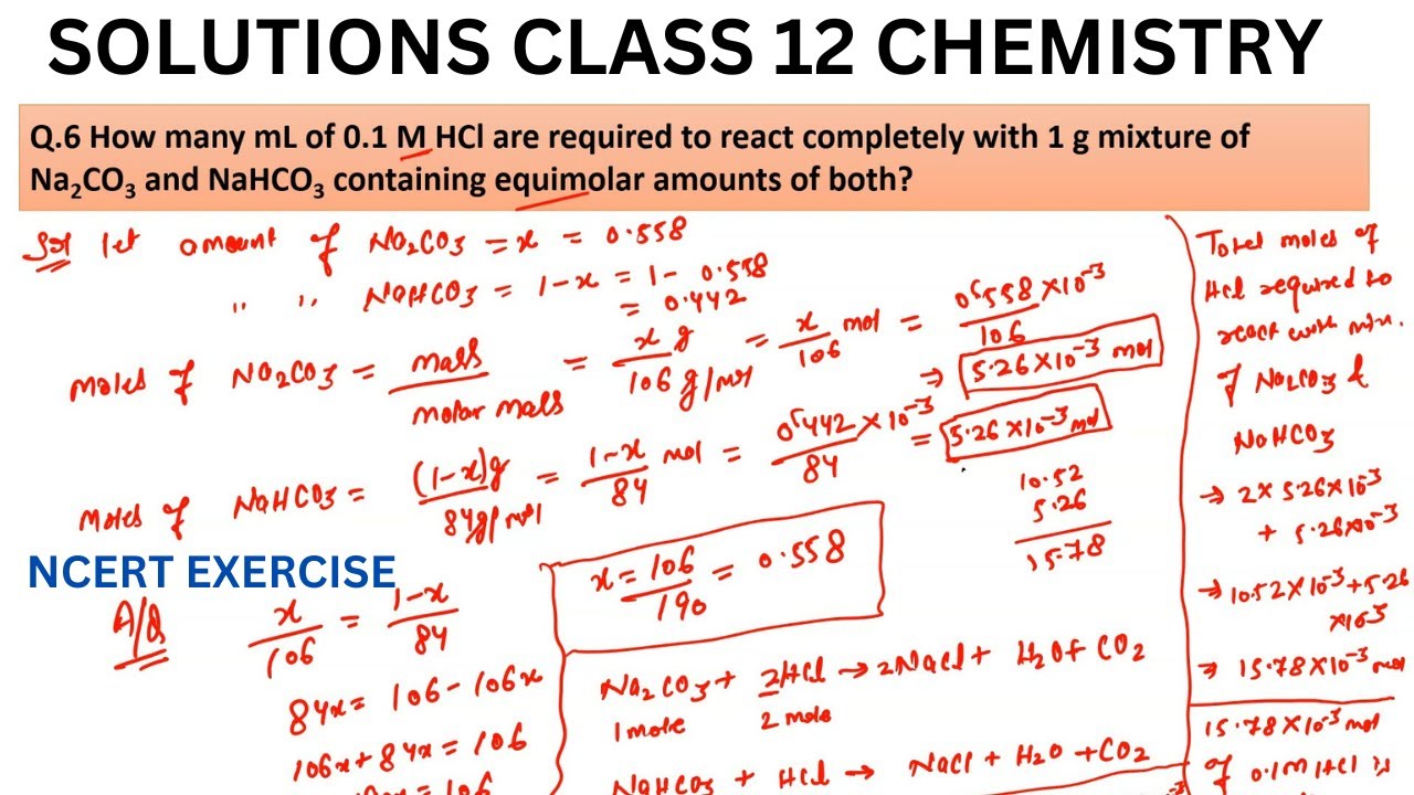 How many mL of 0.1 M HCl are required to react completely with 1 g mixture of Na2CO3 and NaHCO3